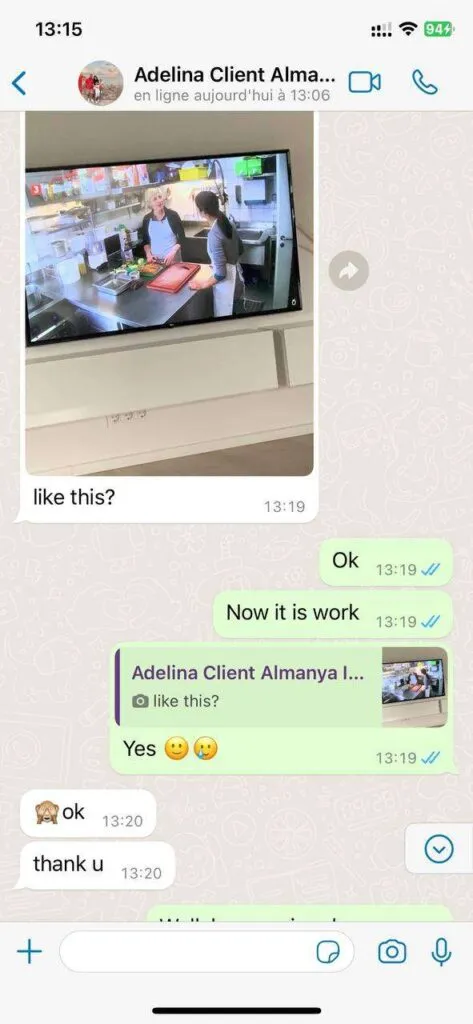 Resolución de dudas sobre instalación IPTV por WhatsApp